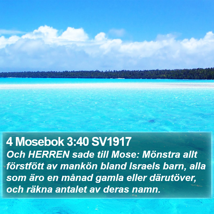 4 Mosebok 3:40 SV1917 Bible Study