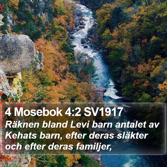 4 Mosebok 4:2 SV1917 Bible Study