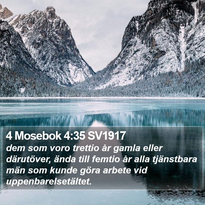 4 Mosebok 4:35 SV1917 Bible Study