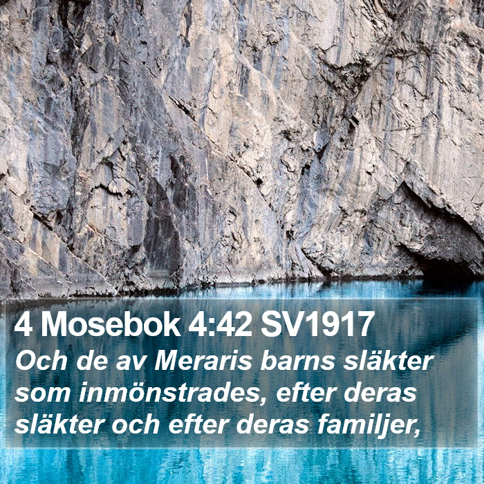 4 Mosebok 4:42 SV1917 Bible Study