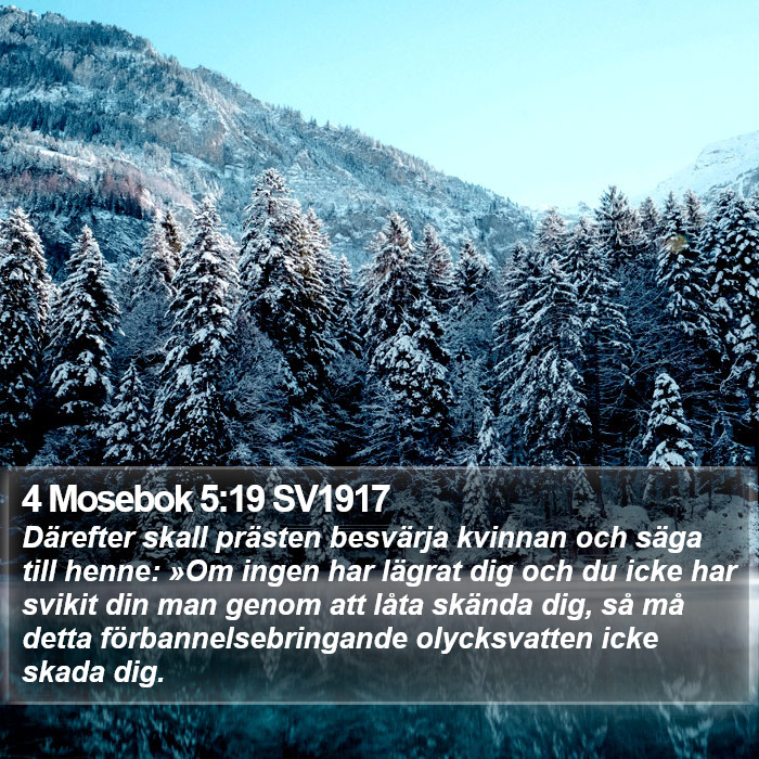 4 Mosebok 5:19 SV1917 Bible Study
