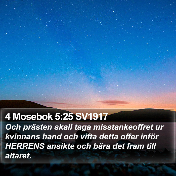 4 Mosebok 5:25 SV1917 Bible Study