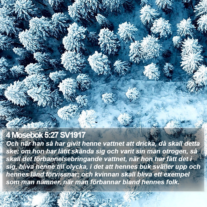 4 Mosebok 5:27 SV1917 Bible Study
