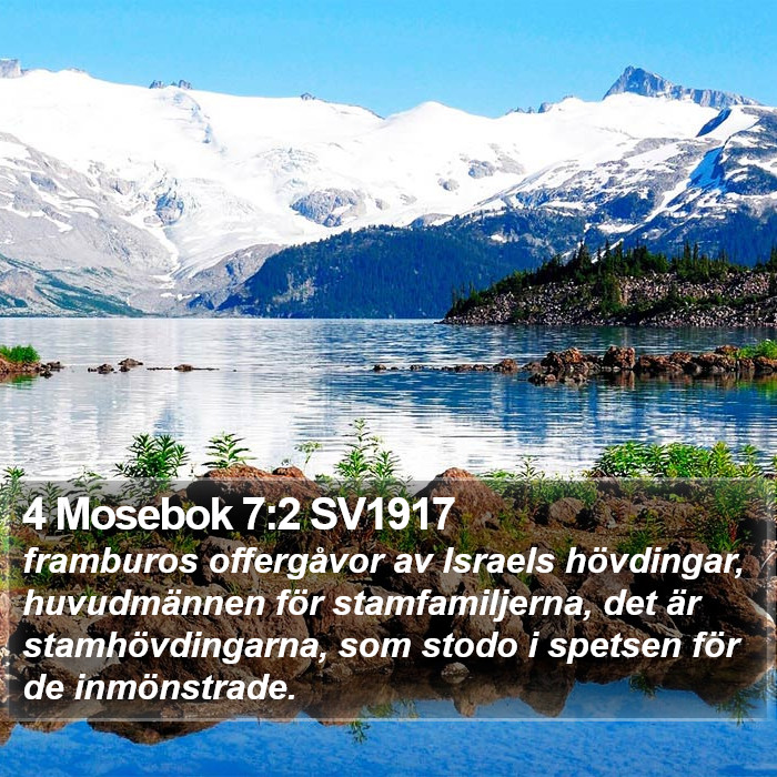 4 Mosebok 7:2 SV1917 Bible Study