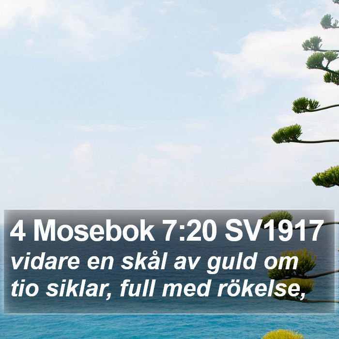 4 Mosebok 7:20 SV1917 Bible Study