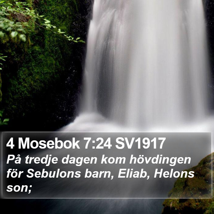 4 Mosebok 7:24 SV1917 Bible Study