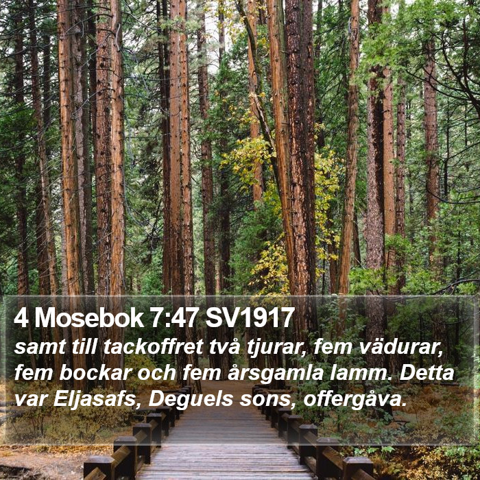 4 Mosebok 7:47 SV1917 Bible Study