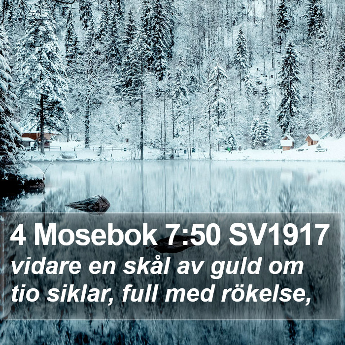 4 Mosebok 7:50 SV1917 Bible Study