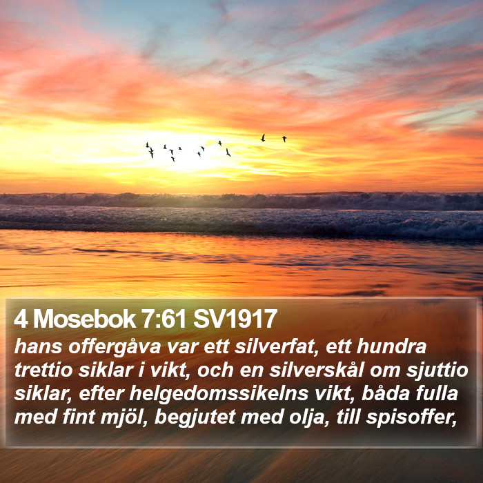 4 Mosebok 7:61 SV1917 Bible Study