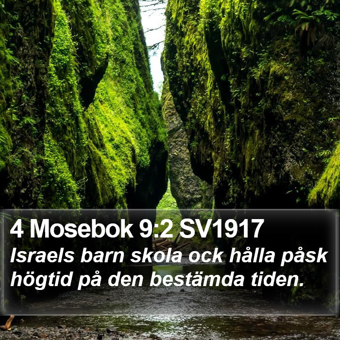 4 Mosebok 9:2 SV1917 Bible Study