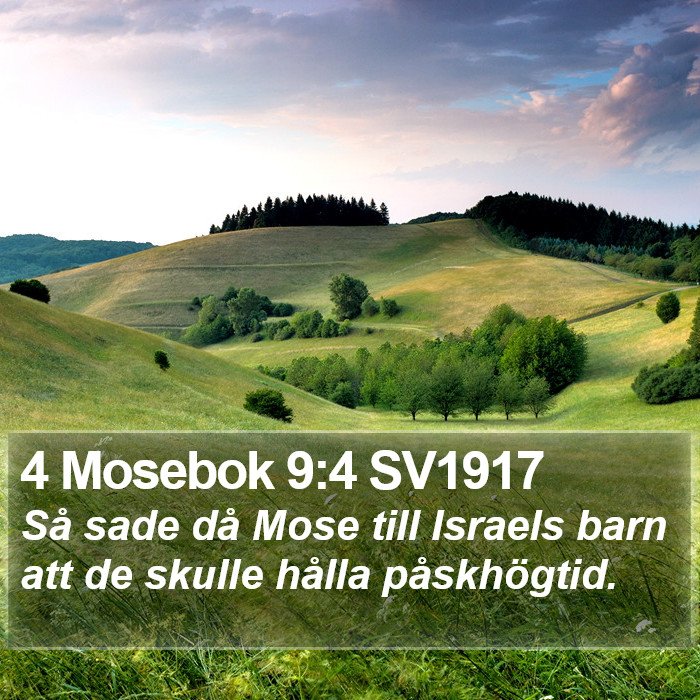 4 Mosebok 9:4 SV1917 Bible Study