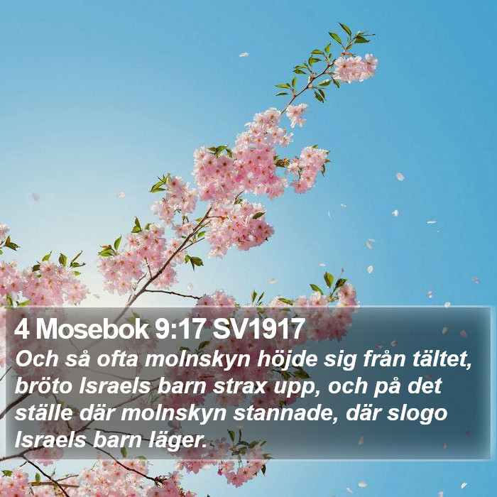 4 Mosebok 9:17 SV1917 Bible Study