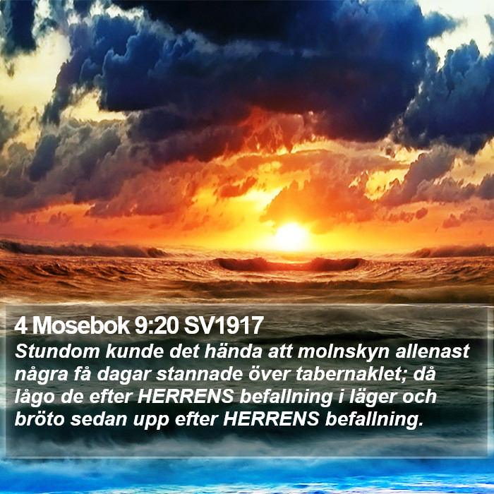 4 Mosebok 9:20 SV1917 Bible Study