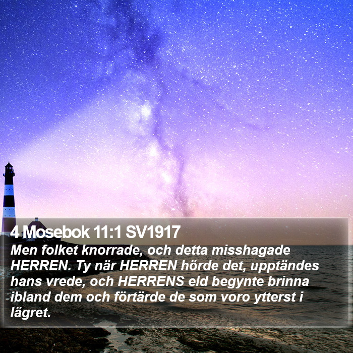 4 Mosebok 11:1 SV1917 Bible Study