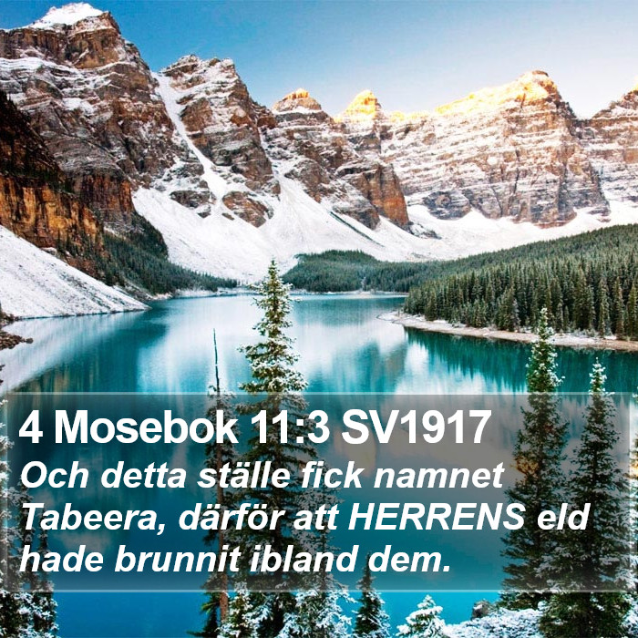 4 Mosebok 11:3 SV1917 Bible Study