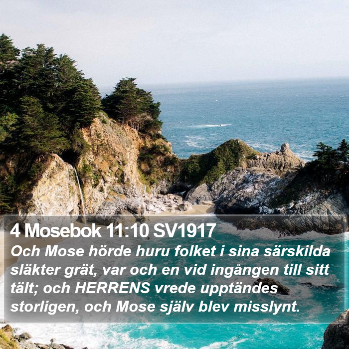 4 Mosebok 11:10 SV1917 Bible Study