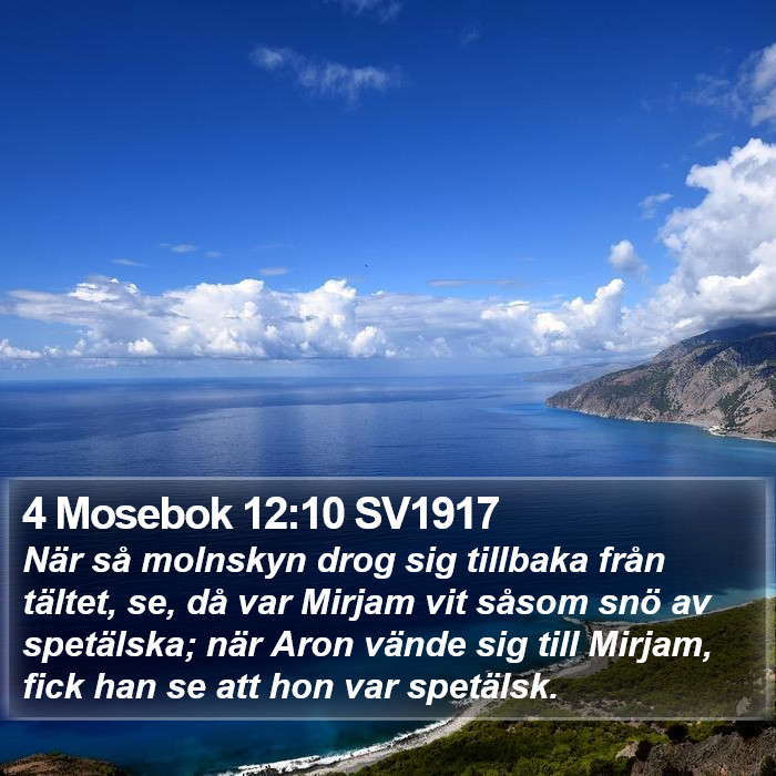 4 Mosebok 12:10 SV1917 Bible Study