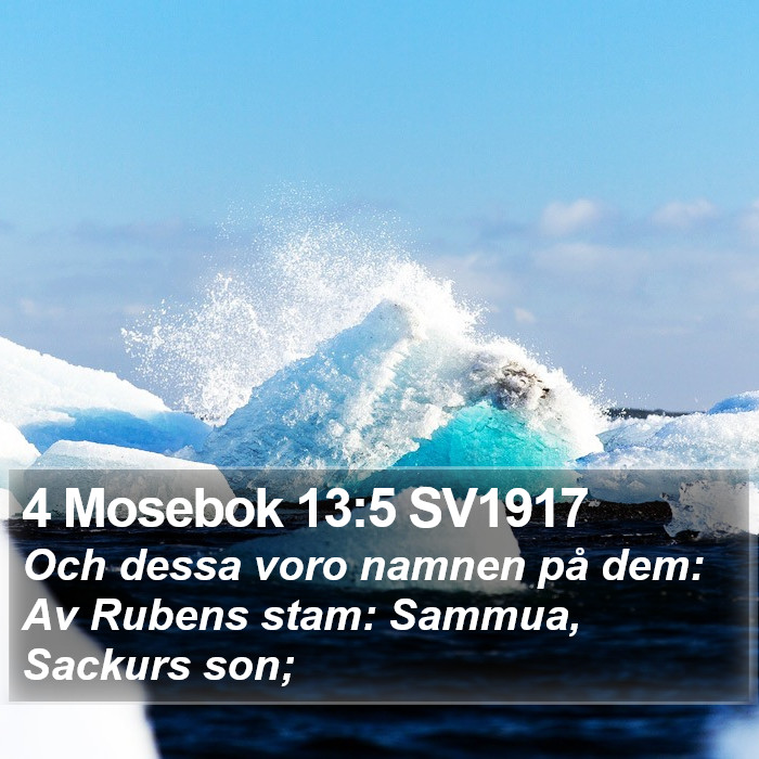4 Mosebok 13:5 SV1917 Bible Study