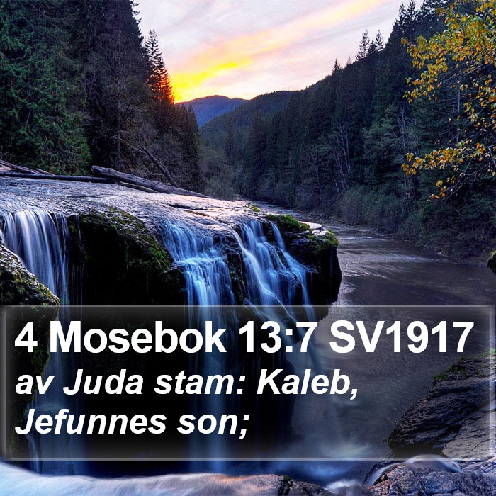 4 Mosebok 13:7 SV1917 Bible Study