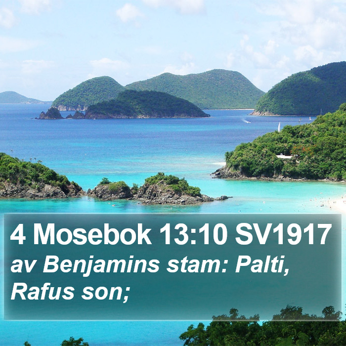 4 Mosebok 13:10 SV1917 Bible Study