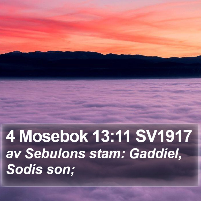 4 Mosebok 13:11 SV1917 Bible Study