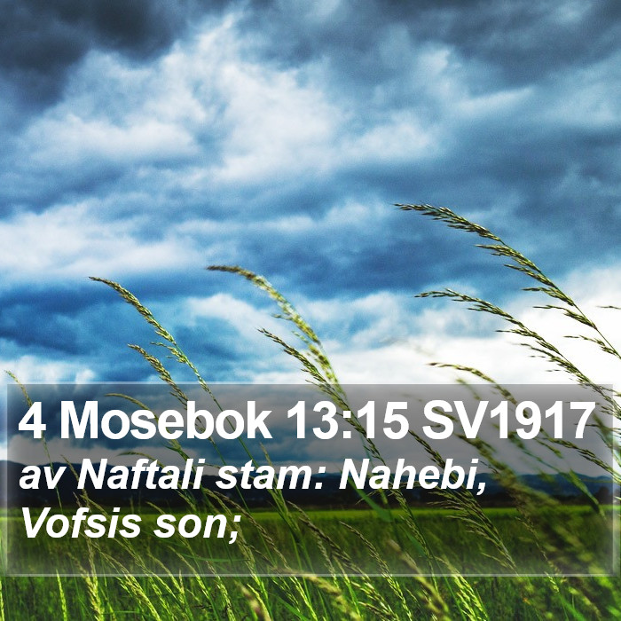 4 Mosebok 13:15 SV1917 Bible Study