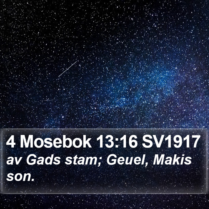 4 Mosebok 13:16 SV1917 Bible Study