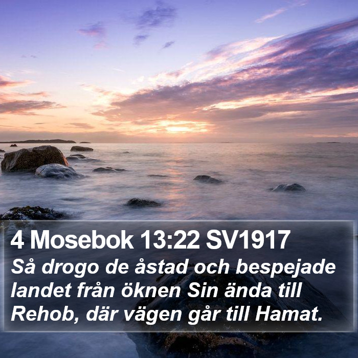4 Mosebok 13:22 SV1917 Bible Study