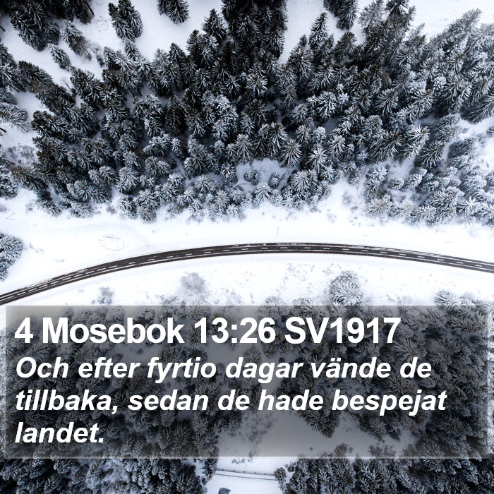 4 Mosebok 13:26 SV1917 Bible Study