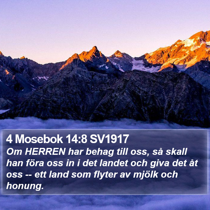 4 Mosebok 14:8 SV1917 Bible Study