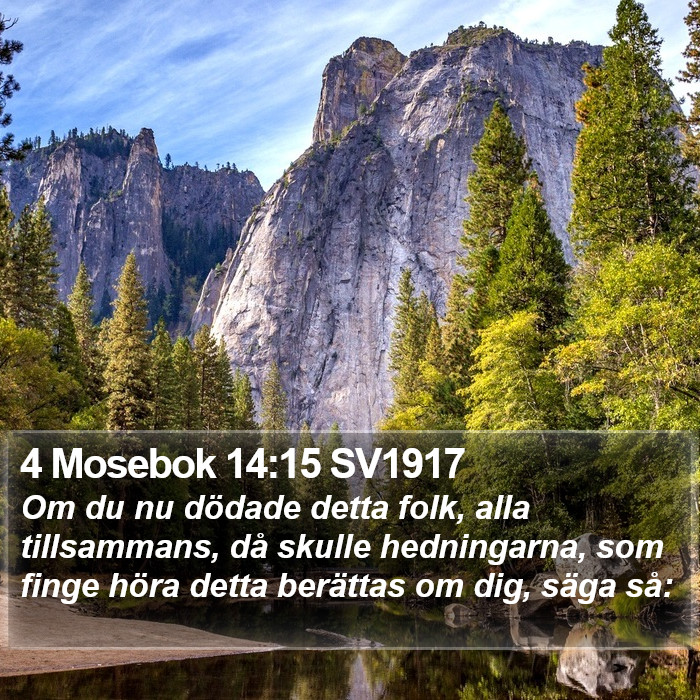 4 Mosebok 14:15 SV1917 Bible Study