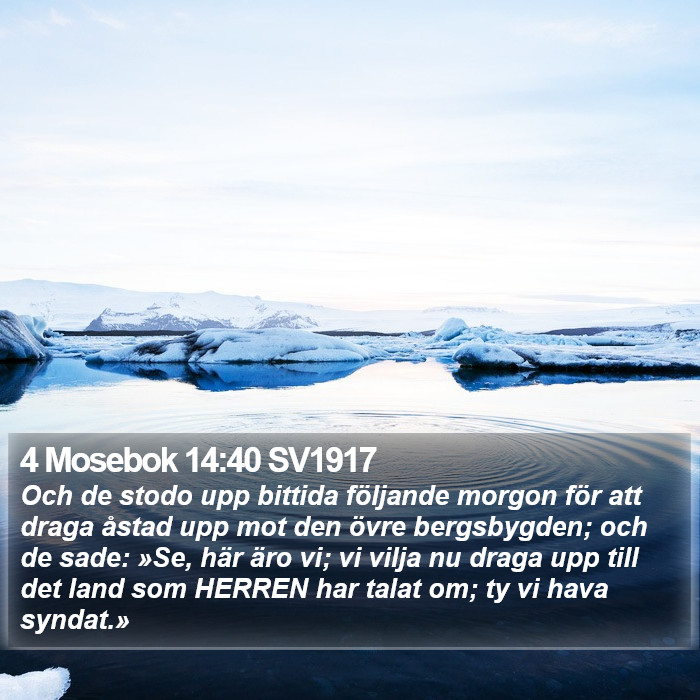 4 Mosebok 14:40 SV1917 Bible Study