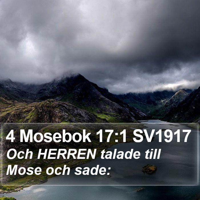 4 Mosebok 17:1 SV1917 Bible Study