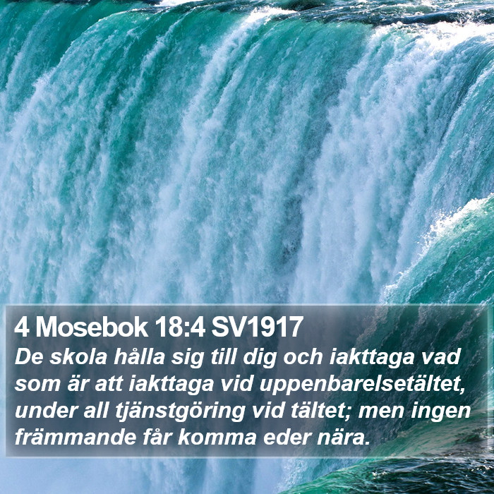 4 Mosebok 18:4 SV1917 Bible Study