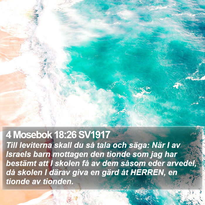 4 Mosebok 18:26 SV1917 Bible Study