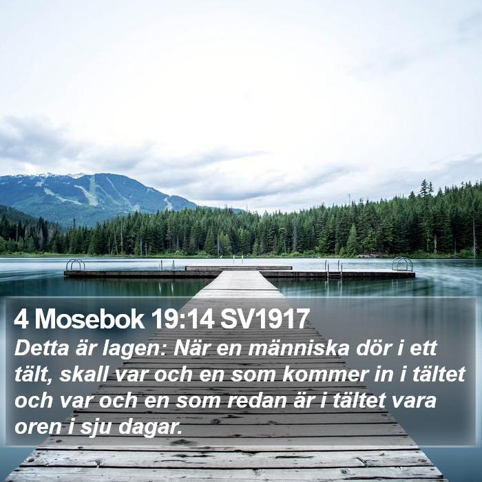 4 Mosebok 19:14 SV1917 Bible Study
