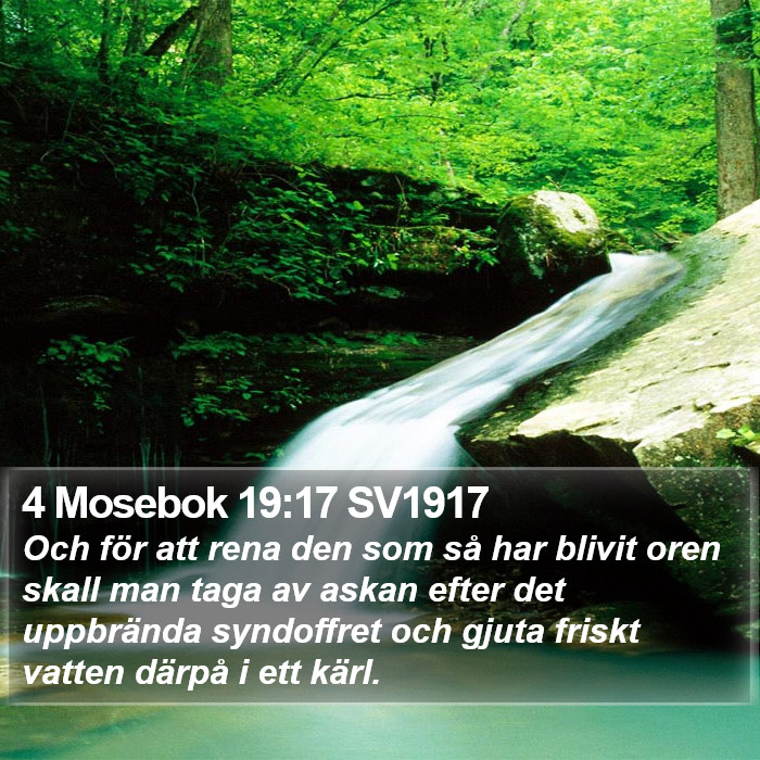 4 Mosebok 19:17 SV1917 Bible Study