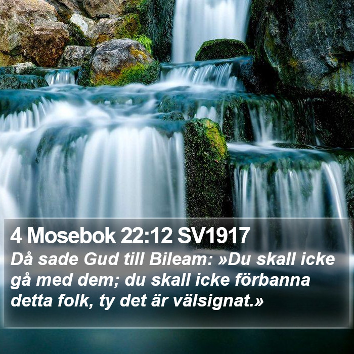 4 Mosebok 22:12 SV1917 Bible Study