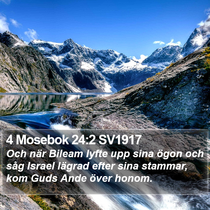 4 Mosebok 24:2 SV1917 Bible Study