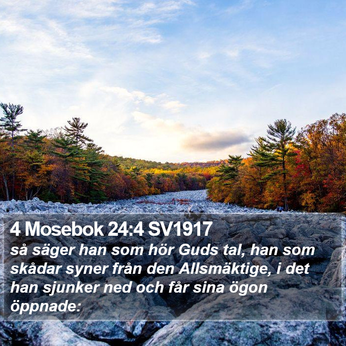 4 Mosebok 24:4 SV1917 Bible Study