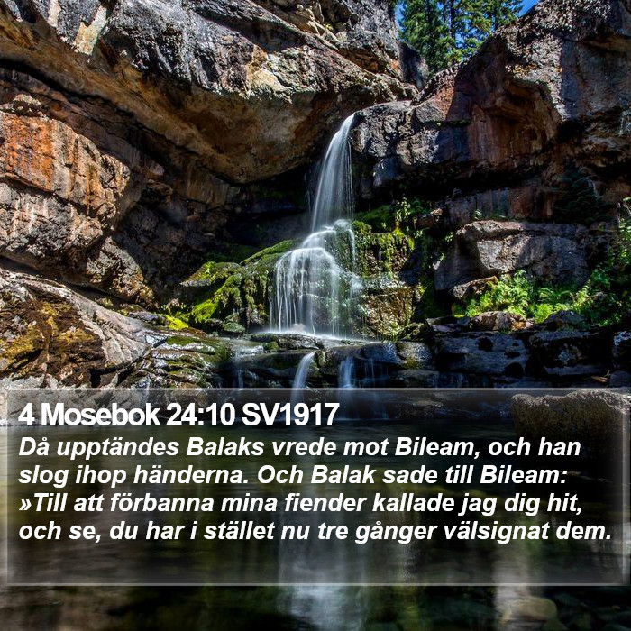 4 Mosebok 24:10 SV1917 Bible Study