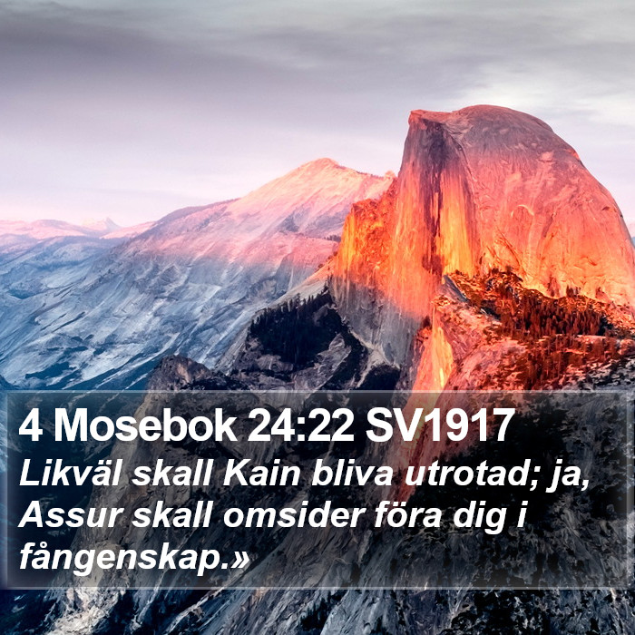 4 Mosebok 24:22 SV1917 Bible Study