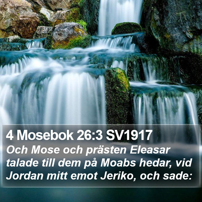 4 Mosebok 26:3 SV1917 Bible Study