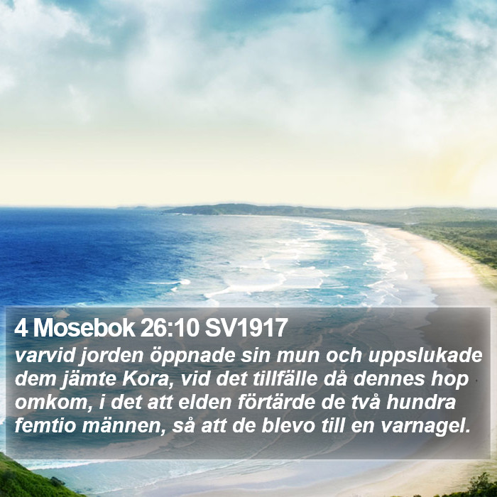 4 Mosebok 26:10 SV1917 Bible Study