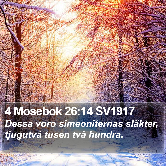 4 Mosebok 26:14 SV1917 Bible Study