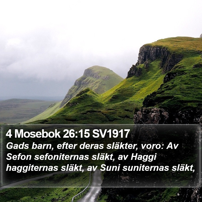 4 Mosebok 26:15 SV1917 Bible Study