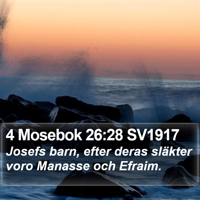 4 Mosebok 26:28 SV1917 Bible Study