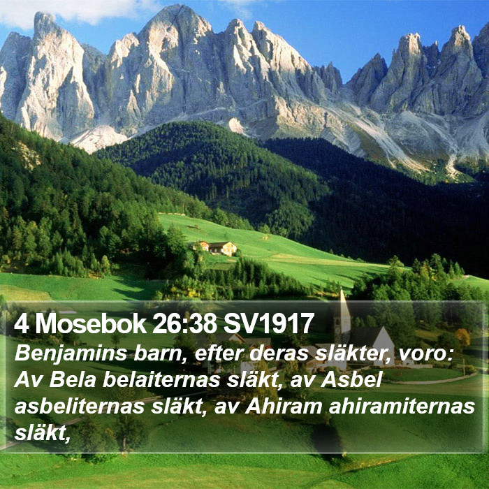 4 Mosebok 26:38 SV1917 Bible Study