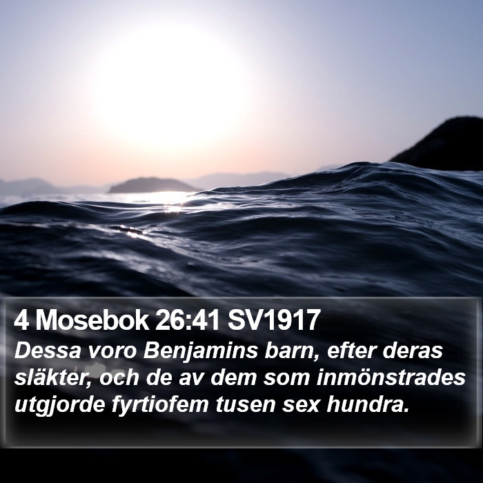 4 Mosebok 26:41 SV1917 Bible Study