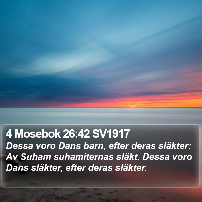 4 Mosebok 26:42 SV1917 Bible Study